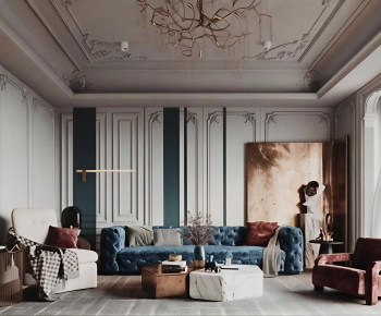 French Style A Living Room-ID:430557972