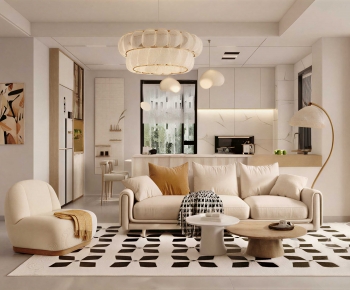 Modern A Living Room-ID:874958992