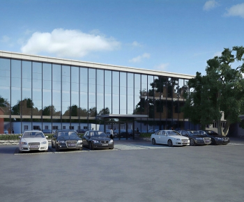 Modern Appearance Of Commercial Building-ID:446289064
