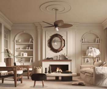 French Style A Living Room-ID:212053064