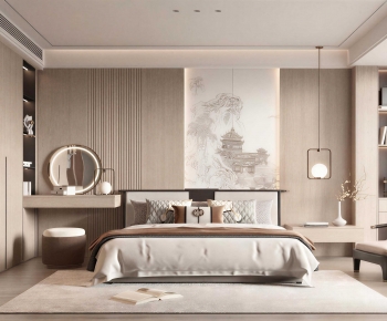 New Chinese Style Bedroom-ID:732537983