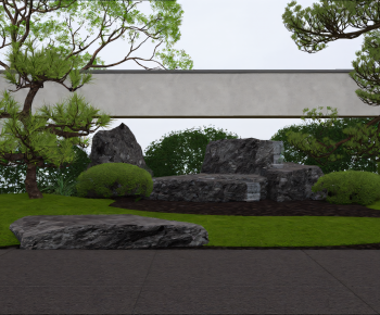 Modern Rockery Waterscape-ID:660463096