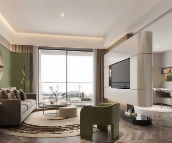 Modern A Living Room-ID:301275014