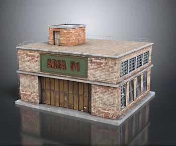 Retro Style Appearance Of Commercial Building-ID:811034923