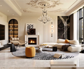 Modern A Living Room-ID:400011065