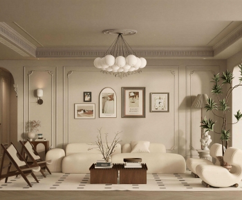 French Style A Living Room-ID:532429246