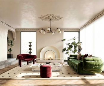 Modern A Living Room-ID:686487911