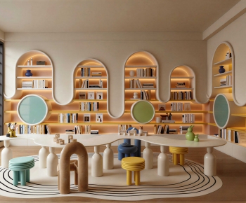 Modern Children's Reading Room-ID:189799071