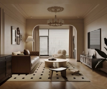 Modern A Living Room-ID:642117985