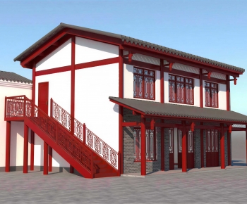 Chinese Style Ancient Architectural Buildings-ID:680521017