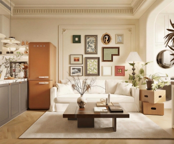 Retro Style A Living Room-ID:781471979