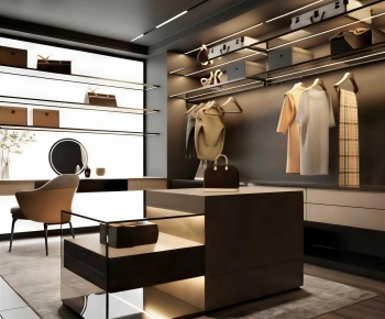 Modern Clothes Storage Area-ID:837196119