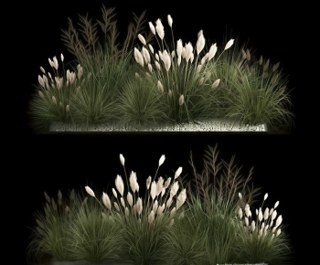 Modern Flowers And Grass-ID:487911941