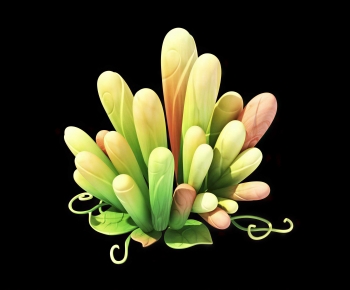 Modern Plant Pile-ID:235476974