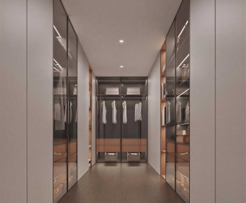 Modern Clothes Storage Area-ID:800935987