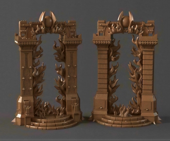 Chinese Style Column-ID:596004015