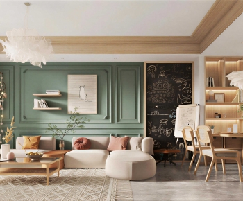 Modern A Living Room-ID:276144987