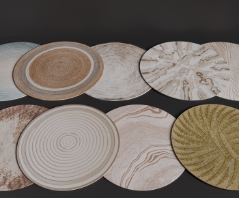 Modern Circular Carpet-ID:678695925