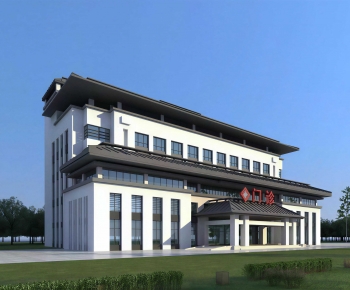 New Chinese Style Public Building-ID:126296044