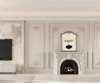 French Style A Living Room-ID:823090115