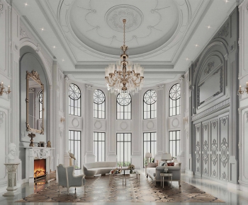 New Classical Style A Living Room-ID:437916049