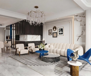 Modern A Living Room-ID:257839926