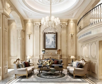European Style A Living Room-ID:884671932