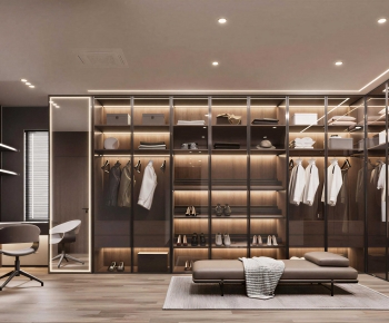 Modern Clothes Storage Area-ID:628848089