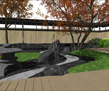 Japanese Style Courtyard/landscape-ID:264060543