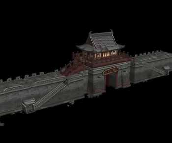Chinese Style Ancient Architectural Buildings-ID:850451959