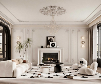 Modern A Living Room-ID:671462062