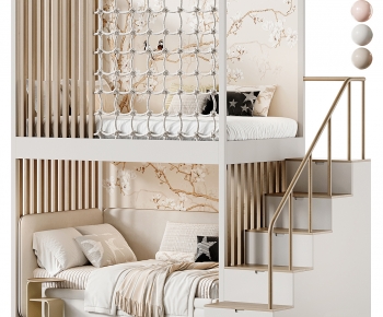Modern Bunk Bed-ID:357054958
