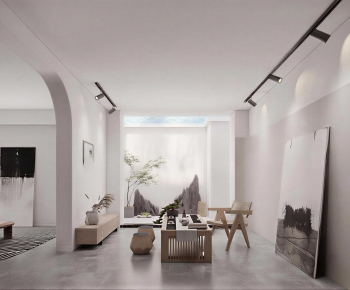 New Chinese Style A Living Room-ID:178879986