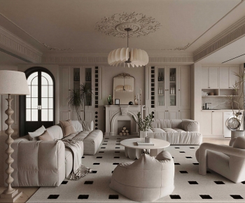 French Style A Living Room-ID:439564945
