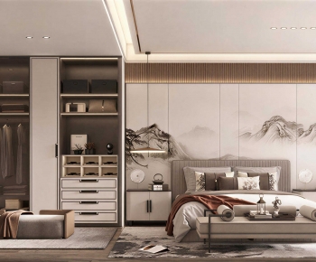 New Chinese Style Bedroom-ID:157002933