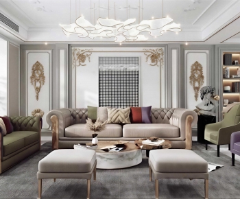 European Style A Living Room-ID:627677923