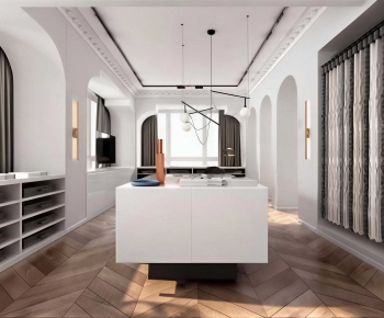 Modern Clothes Storage Area-ID:351666931