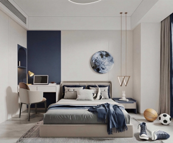 Modern Boy's Room And Son's Room-ID:883559949