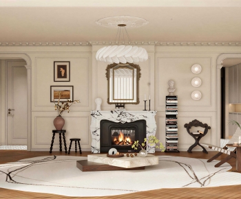 French Style A Living Room-ID:895499942