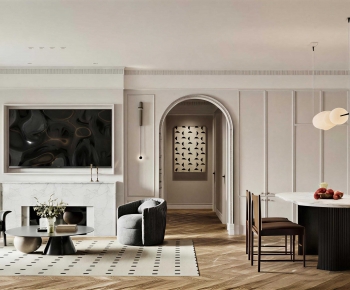 French Style A Living Room-ID:827939991