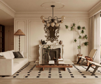 Modern A Living Room-ID:194671289
