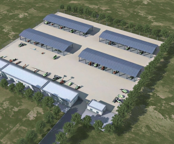 Modern Architectural Bird's-eye View Planning-ID:450979955