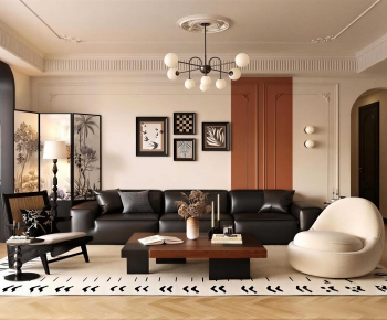 French Style A Living Room-ID:514430059