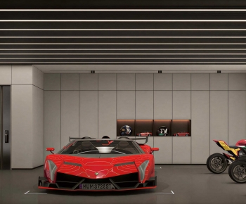 Modern Underground Garage-ID:895211947