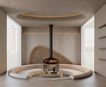 Modern A Living Room-ID:665205001