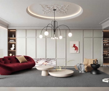 Modern A Living Room-ID:767729383