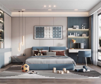 Modern Boy's Room And Son's Room-ID:426425936