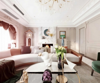 French Style A Living Room-ID:699918035