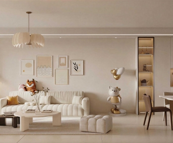 Modern A Living Room-ID:888619437