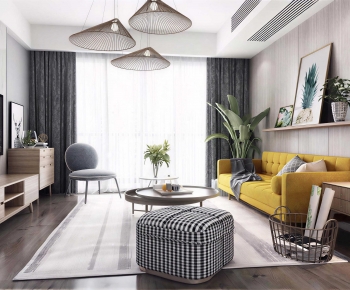 Nordic Style A Living Room-ID:707027913